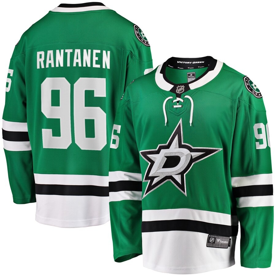 Men's Dallas Stars Mikko Rantanen Fanatics Kelly Green Home Breakaway Jersey - Jersey