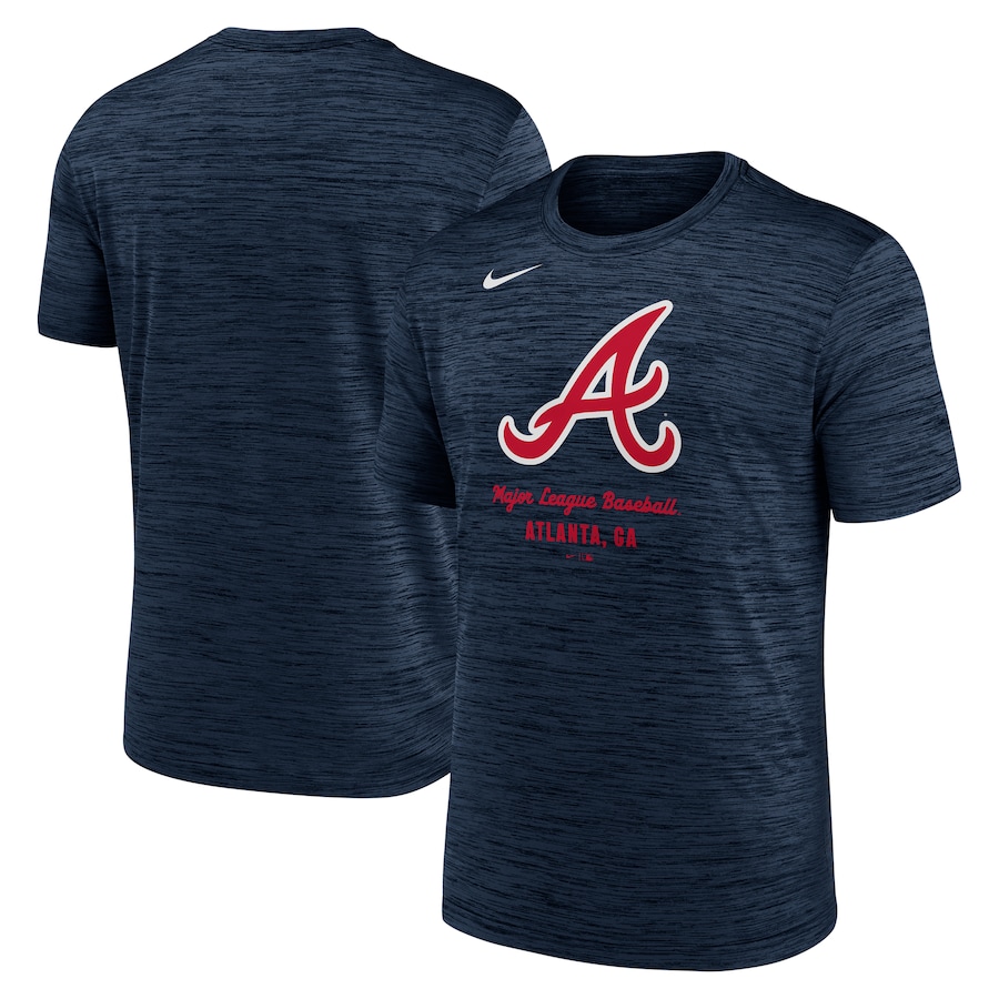 Men's Atlanta Braves Nike Navy Velocity Performance T-Shirt - Jersey