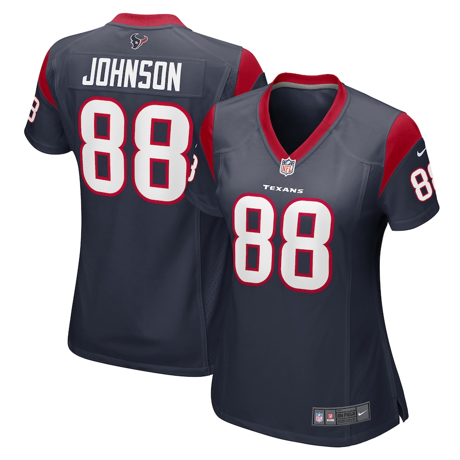Women's Houston Texans Johnny Johnson Nike  Navy Team Game Jersey - Jersey