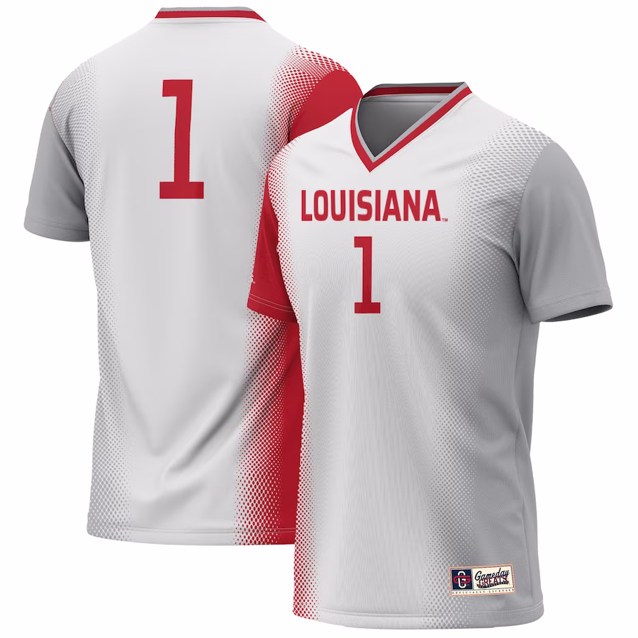 #1 Louisiana Ragin' Cajuns GameDay Greats Youth Lightweight Women's Soccer Jersey - White - Jersey