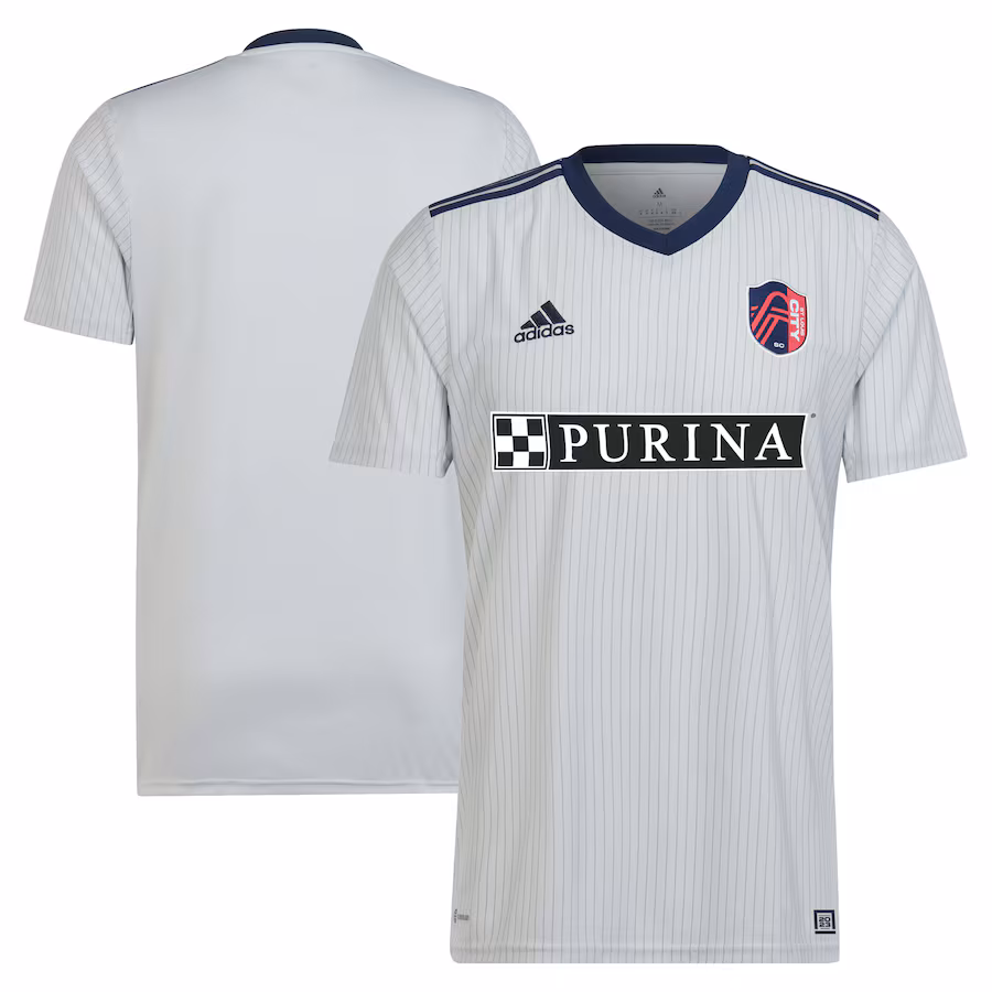 Men's St. Louis City SC adidas Gray 2023 The Spirit Kit Replica Jersey - Jersey