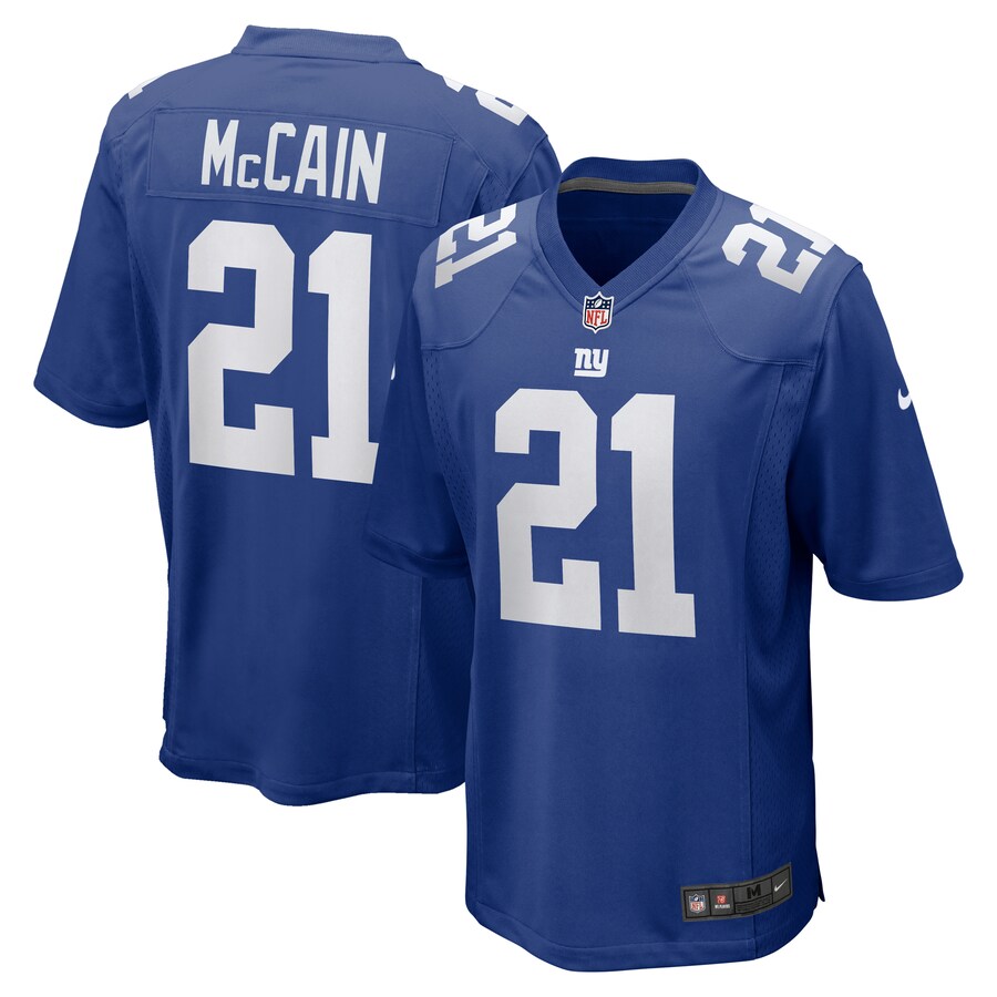 Men's New York Giants Bobby McCain Nike Royal Game Player Jersey - Jersey