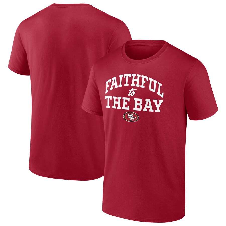 Men's San Francisco 49ers  Fanatics Scarlet Faithful to the Bay T-Shirt - Jersey