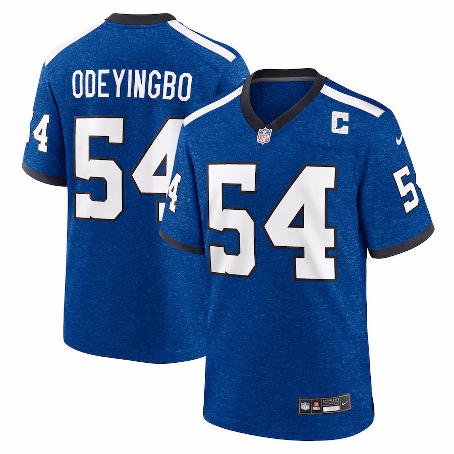 Men's Indianapolis Colts Dayo Odeyingbo Nike Royal Indiana Nights Alternate Game Jersey - Jersey