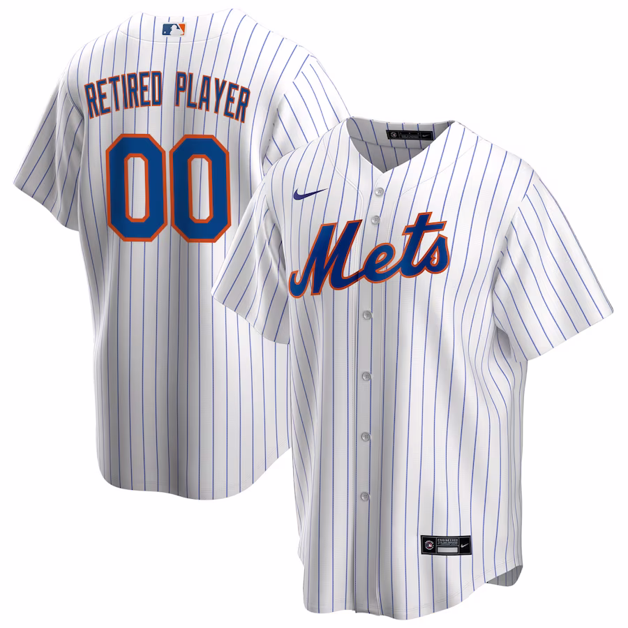 Men's New York Mets Nike White Home Pick-A-Player Retired Roster Replica Jersey - Jersey