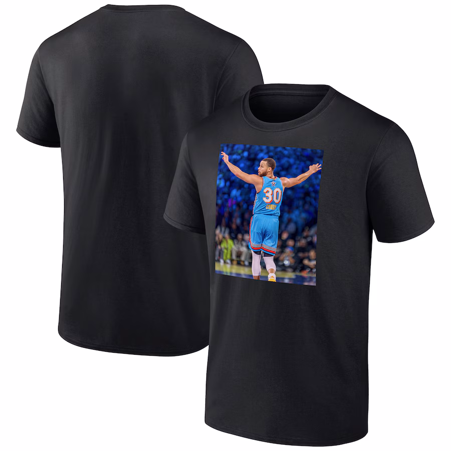 Men's Stephen Curry Black NBA Game Frames All-Star Game T-Shirt - Jersey