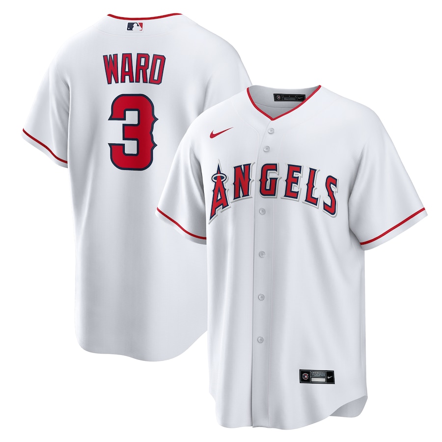 Men's Los Angeles Angels Taylor Ward Nike White Home Replica Jersey - Jersey