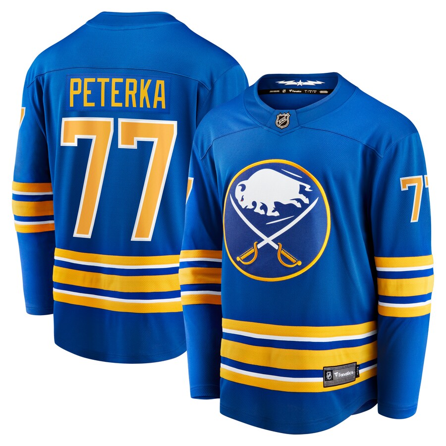 Men's Buffalo Sabres JJ Peterka Fanatics Branded Royal Home Breakaway Jersey - Jersey