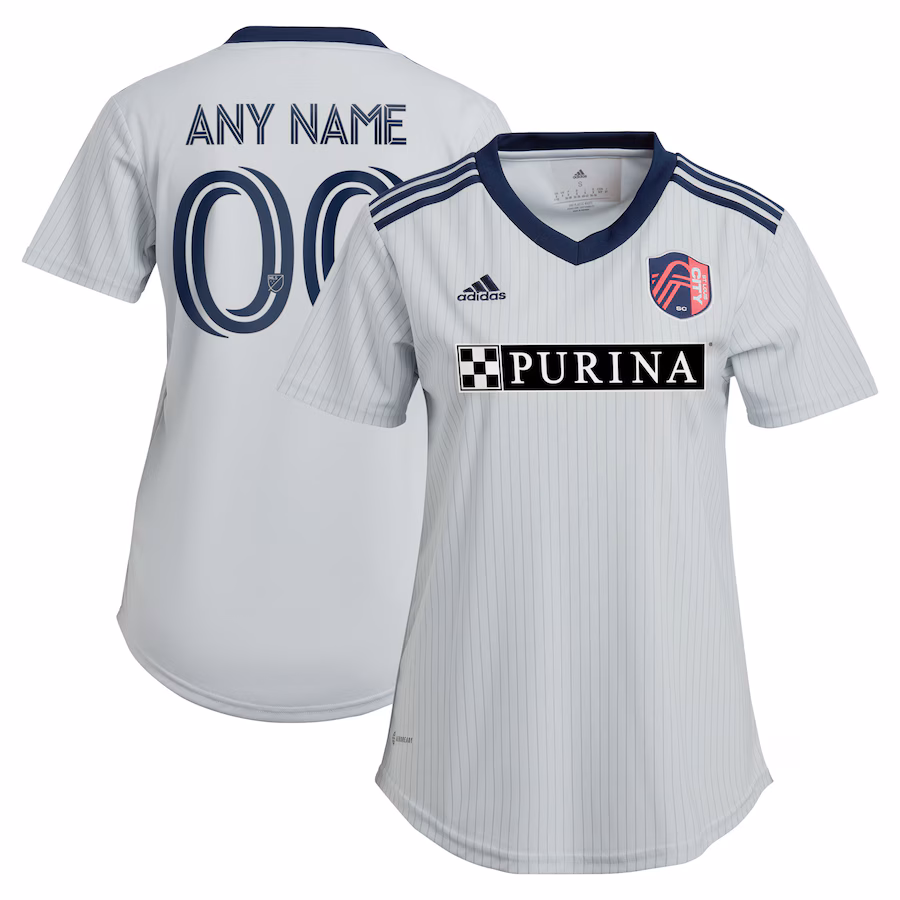 Women's St. Louis City SC adidas Gray 2023 The Spirit Kit Replica Custom Jersey - Jersey