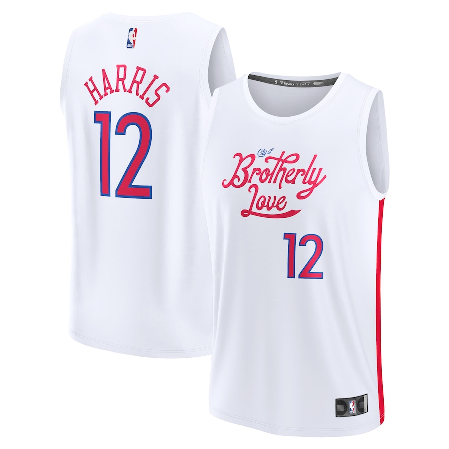 Youth Philadelphia 76ers Tobias Harris Fanatics White Fastbreak Jersey - City Edition - Jersey