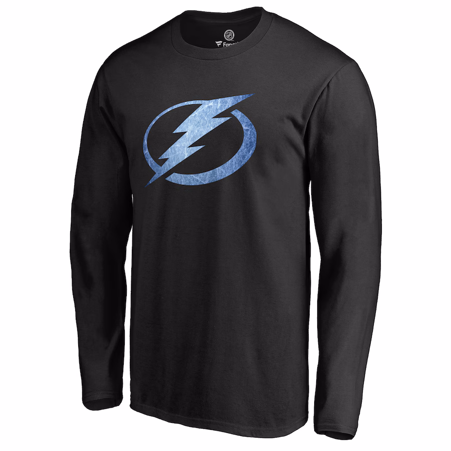 Men's Tampa Bay Lightning Black Pond Hockey Long Sleeve T-Shirt - Jersey