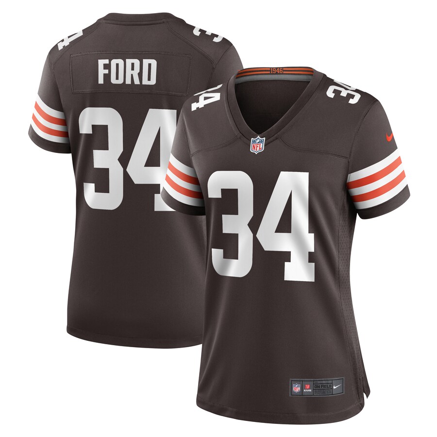 Women's Cleveland Browns Jerome Ford Nike Brown Game Player Jersey - Jersey
