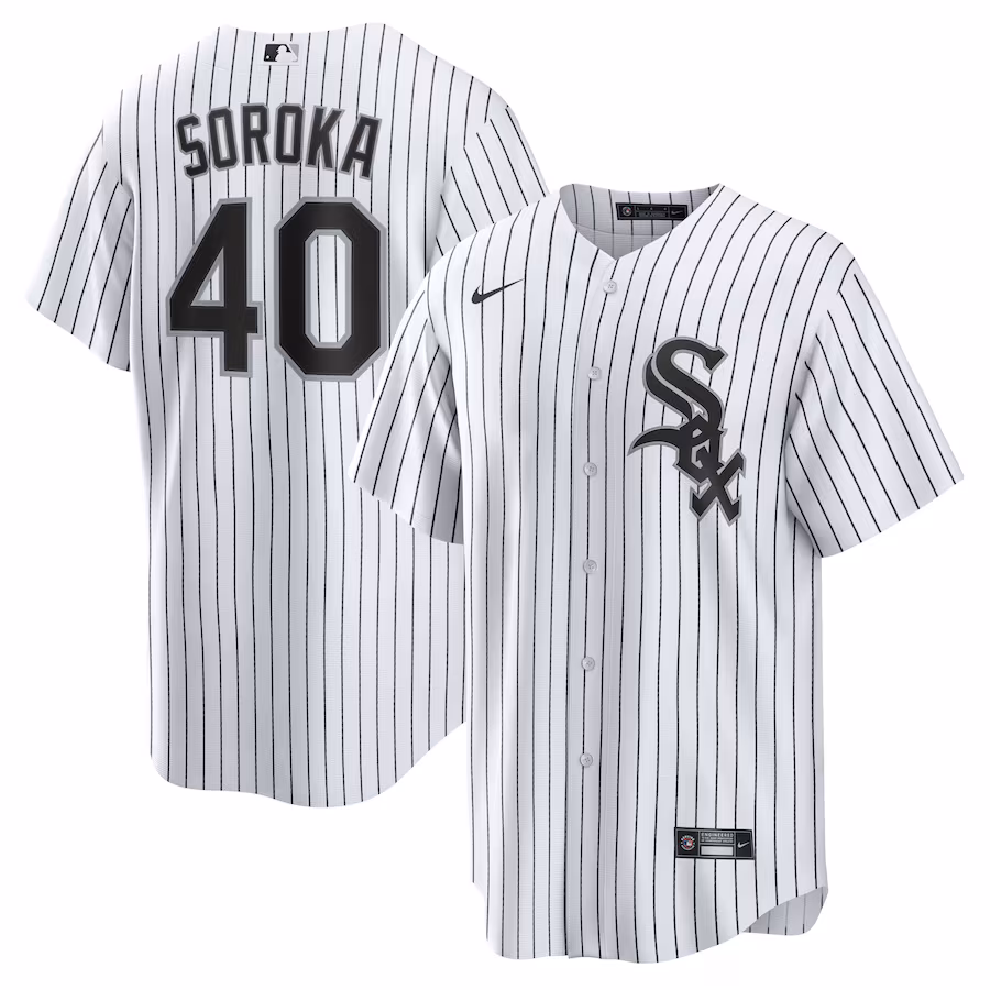 Men's Chicago White Sox Michael Soroka Nike White Home Replica Jersey - Jersey