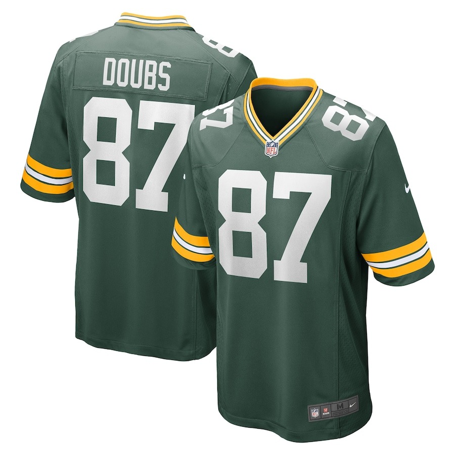 Men's Green Bay Packers Romeo Doubs Nike Green Game Player Jersey - Jersey