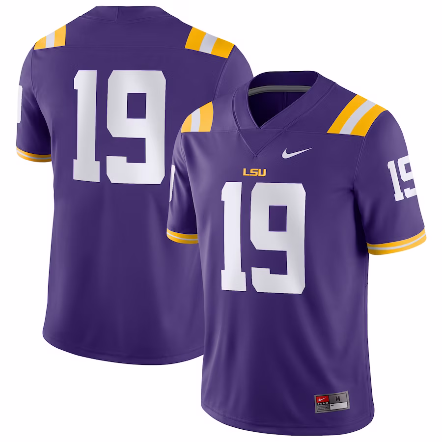 #19 LSU Tigers Nike Game Jersey - Purple - Jersey