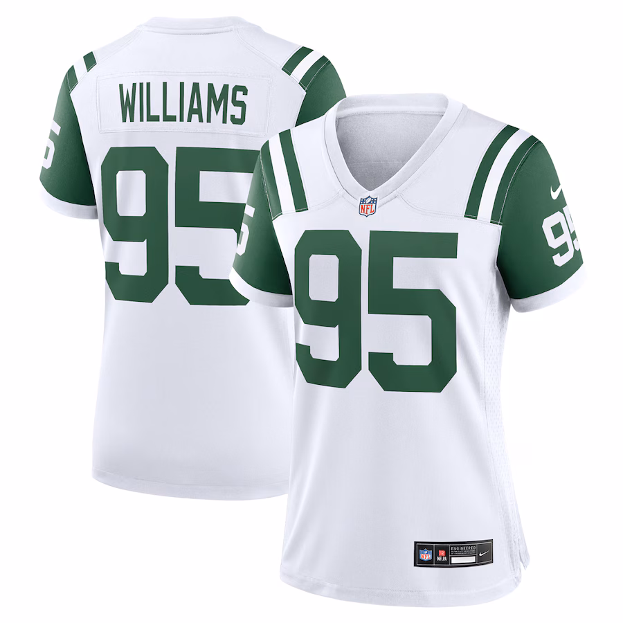 Women's New York Jets Quinnen Williams Nike White Classic Alternate Game Jersey - Jersey