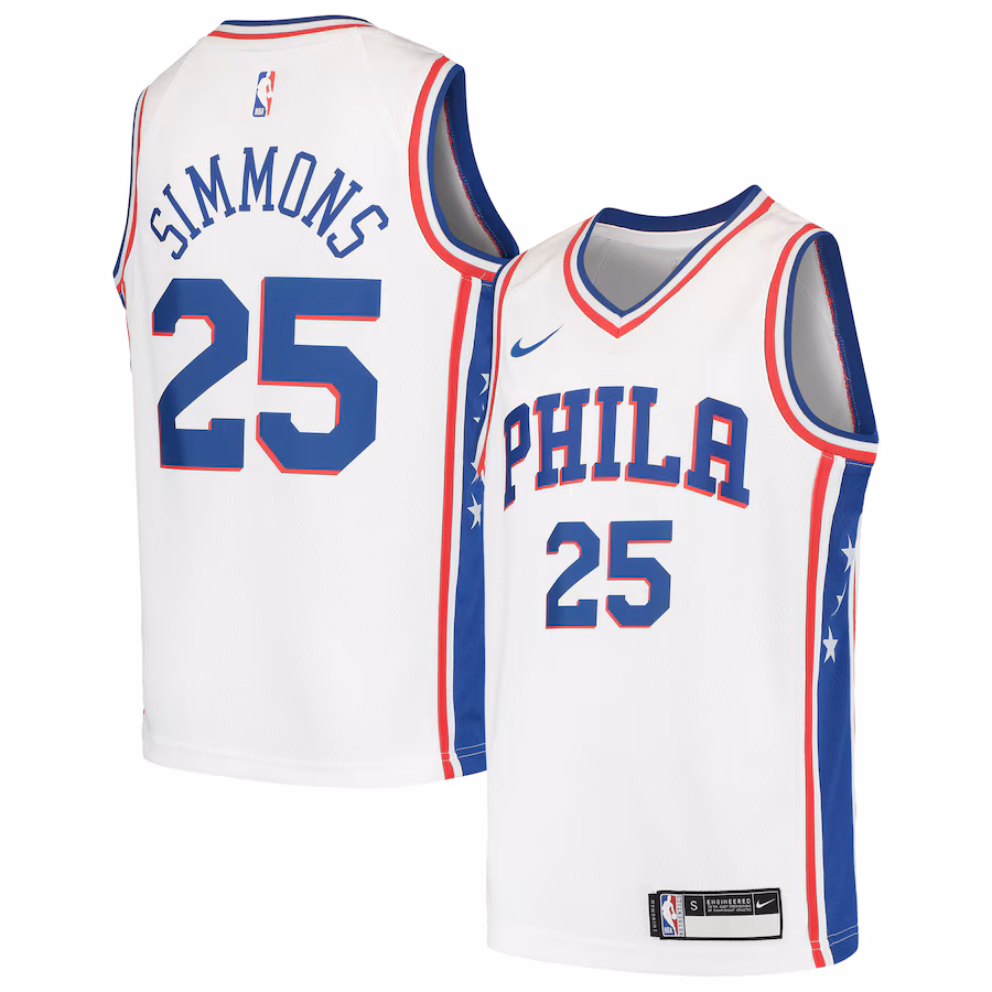 Youth Philadelphia 76ers Ben Simmons Nike White Swingman Jersey - Jersey
