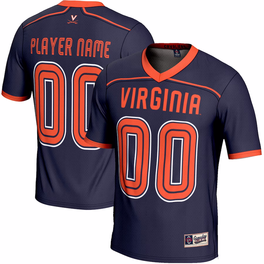 Virginia Cavaliers GameDay Greats Youth NIL Pick-A-Player Lightweight Men's Lacrosse Jersey - Navy - Jersey