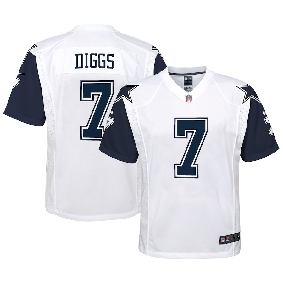 Youth Dallas Cowboys Trevon Diggs Nike White Alternate Game Jersey - Jersey