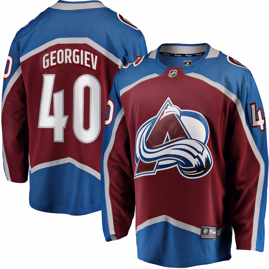 Men's Colorado Avalanche Alexandar Georgiev Fanatics Burgundy Home Breakaway Player Jersey - Jersey