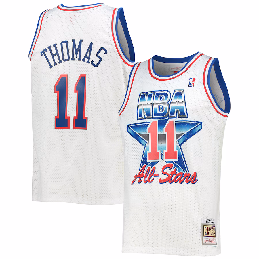 Men's Eastern Conference Isiah Thomas Mitchell & Ness White Hardwood Classics 1992 NBA All-Star Game Swingman Jersey - Jersey