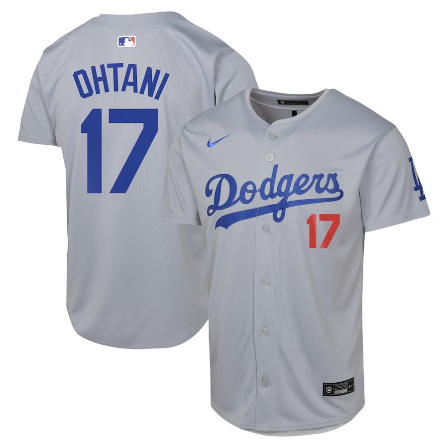 Youth Los Angeles Dodgers Shohei Ohtani Nike Gray Alternate Limited Jersey - Jersey