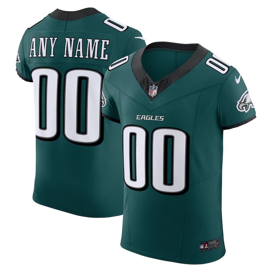 Men's Philadelphia Eagles Nike Midnight Green Team Vapor F.U.S.E. Elite Custom Jersey - Jersey
