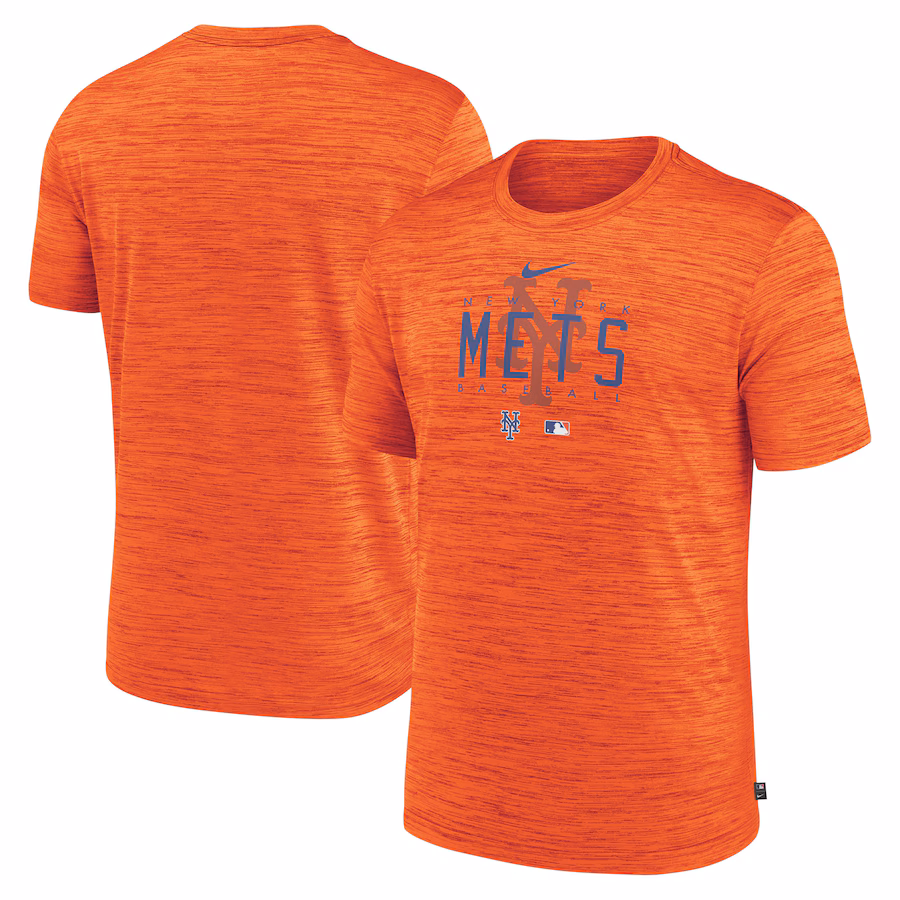 Men's New York Mets Nike Orange Authentic Collection Velocity Performance Practice T-Shirt - Jersey