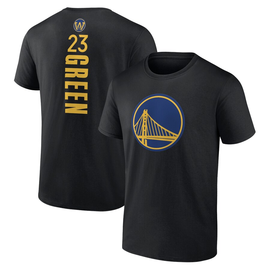 Men's Golden State Warriors Draymond Green Black Playmaker Name & Number T-Shirt - Jersey