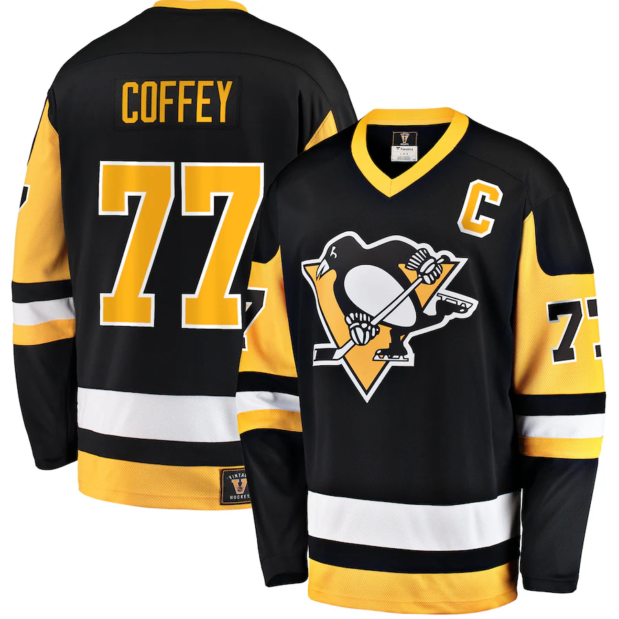 Men's Pittsburgh Penguins Paul Coffey Fanatics Black Premier Breakaway Retired Player Jersey - Jersey