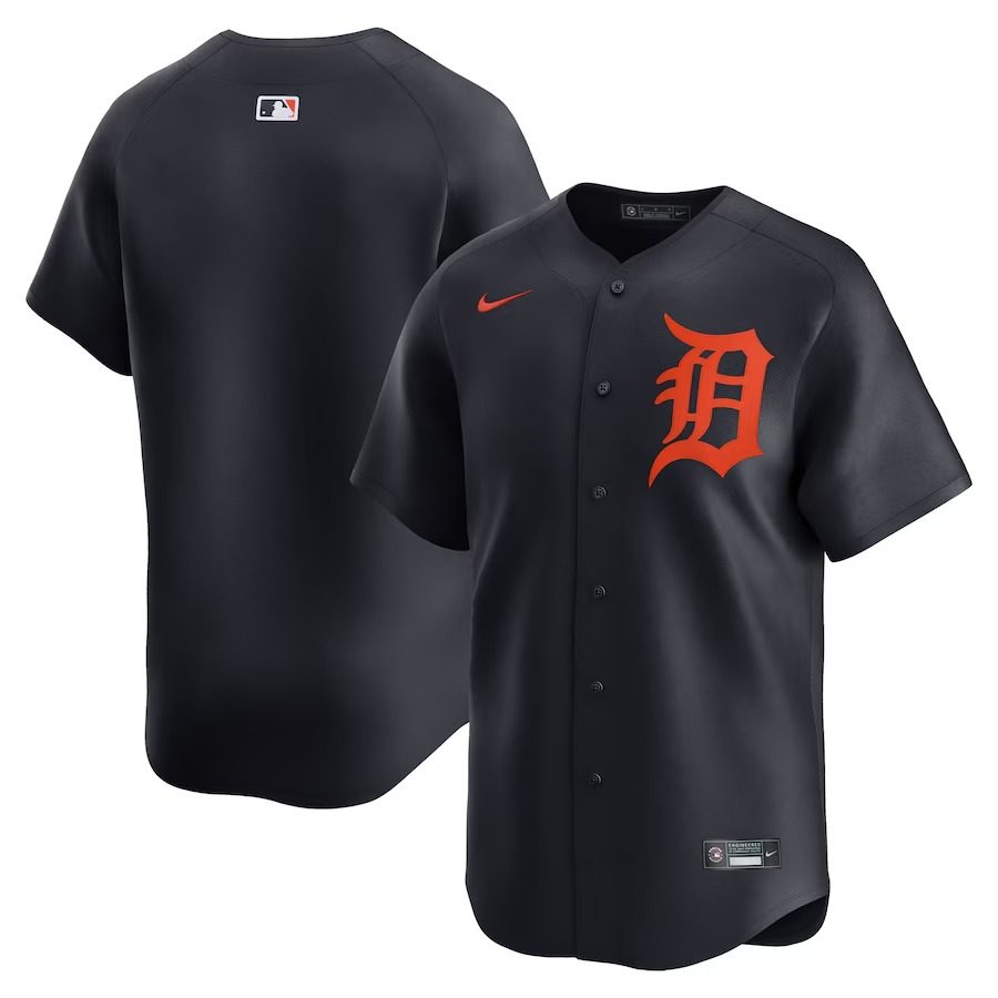 Men's Detroit Tigers  Nike Navy  Alternate Limited Jersey - Jersey