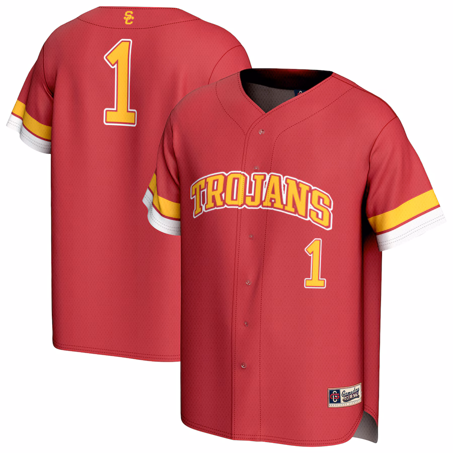 Youth GameDay Greats Cardinal USC Trojans Collegiate Baseball Fashion Jersey - Jersey