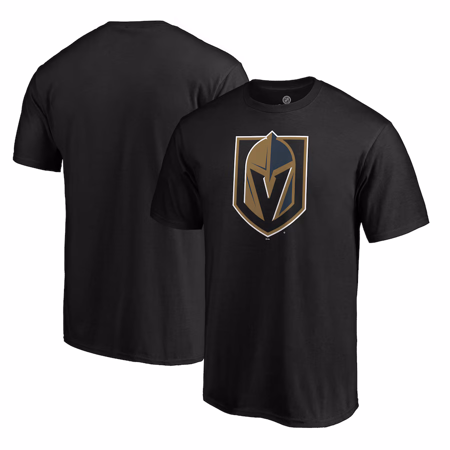 Men's Vegas Golden Knights Black Primary Logo T-Shirt - Jersey