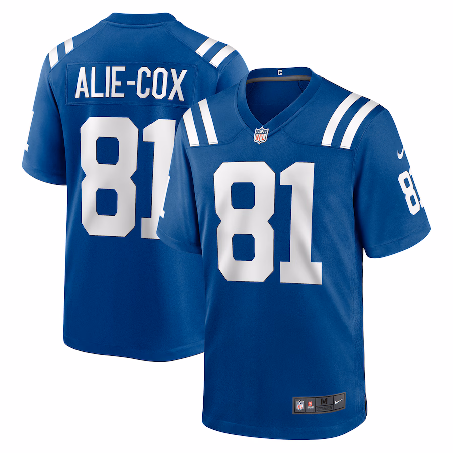 Men's Indianapolis Colts Mo Alie-Cox Nike Royal Team Game Jersey - Jersey
