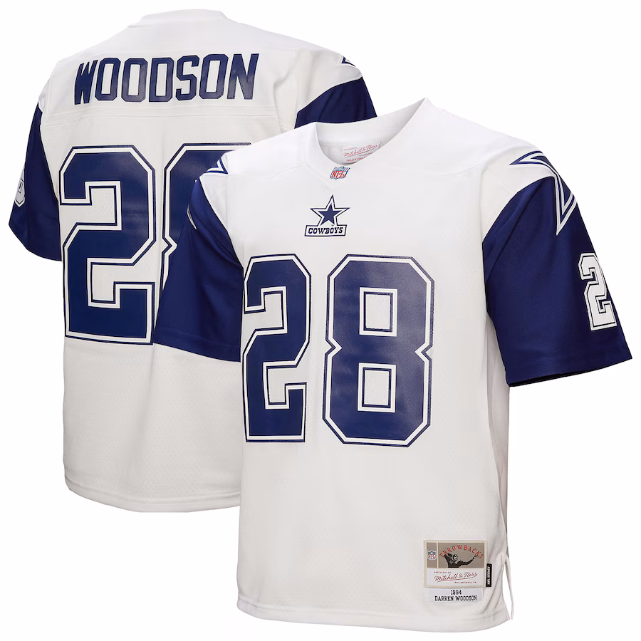 Men's Dallas Cowboys Darren Woodson Mitchell & Ness White 1994 Alternate Legacy Replica Jersey - Jersey