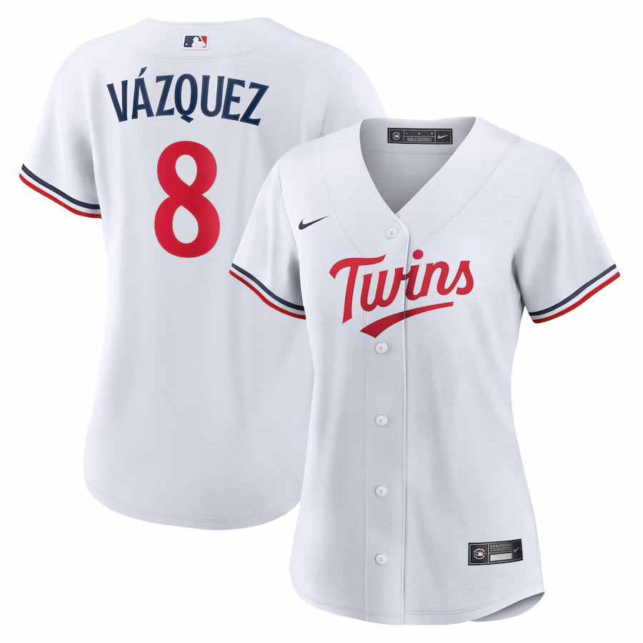 Women's Minnesota Twins Christian Vázquez Nike White Home Replica Jersey - Jersey