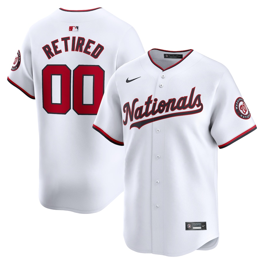 Men's Washington Nationals Nike White Home Limited Pick-A-Player Retired Roster Jersey - Jersey