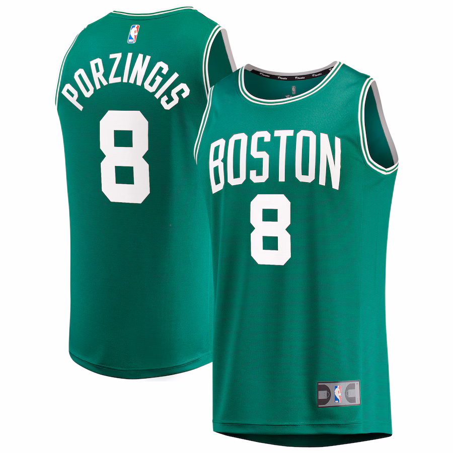 Youth Boston Celtics Kristaps Porzingis Fanatics Kelly Green Fast Break Player Jersey - Icon Edition - Jersey