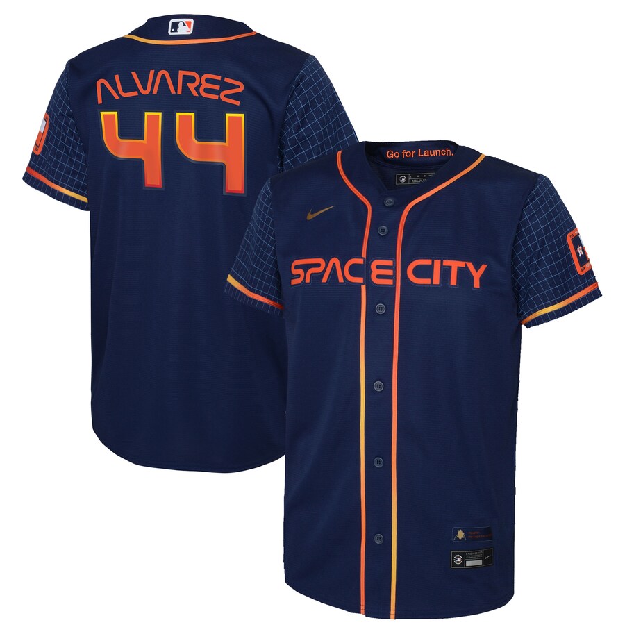 Youth Houston Astros Yordan Alvarez Nike Navy City Connect Replica Player Jersey - Jersey