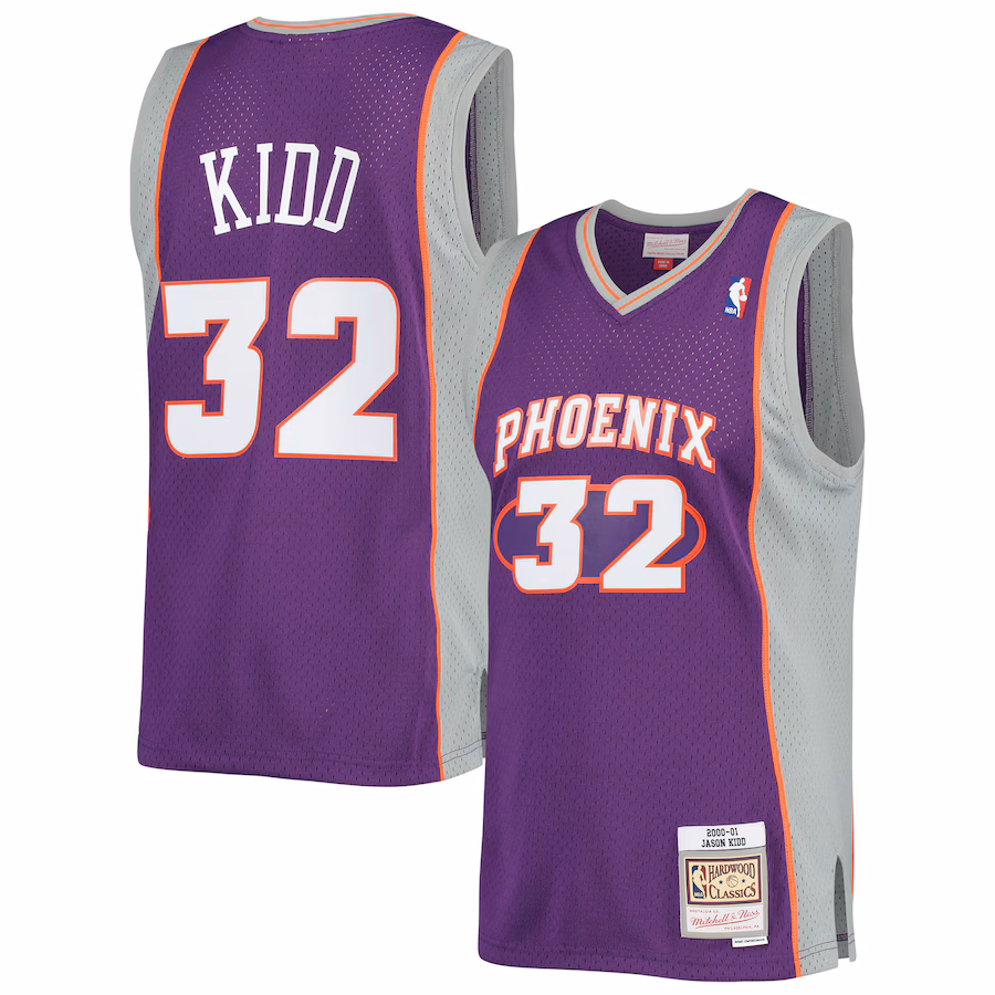 Men's Phoenix Suns Jason Kidd Mitchell & Ness Purple Big & Tall Hardwood Classics 2000/01 Swingman Jersey - Jersey