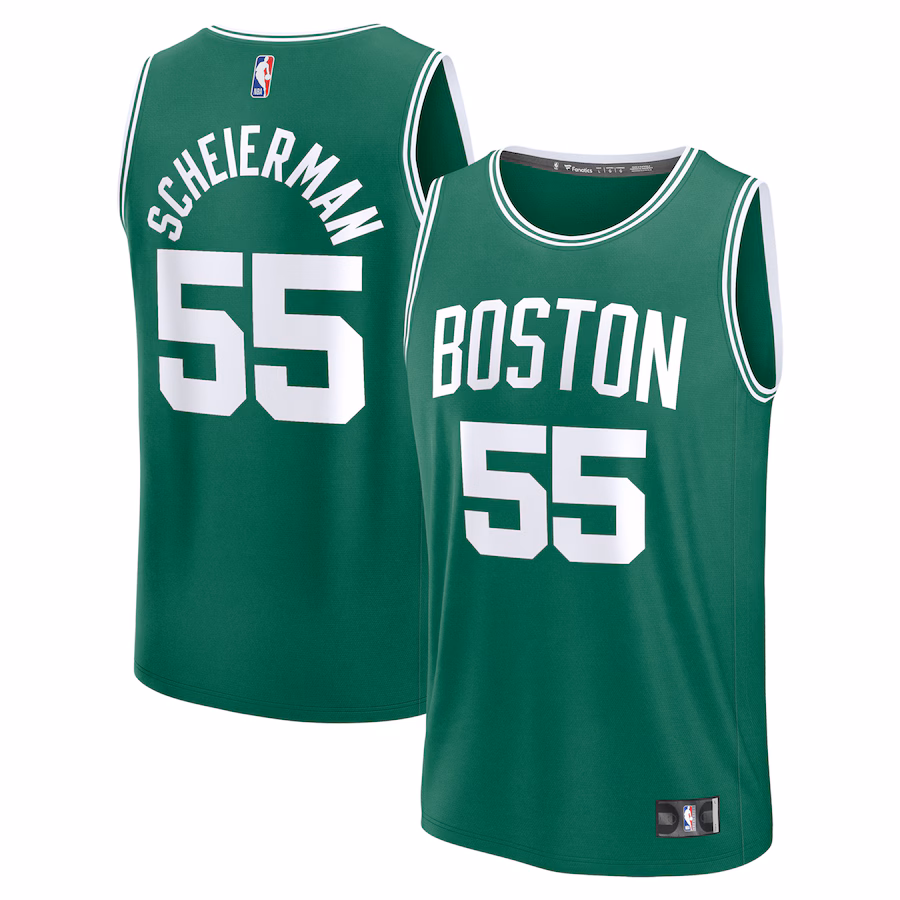 Men's Boston Celtics Baylor Scheierman Fanatics Kelly Green 2024 NBA Draft Fast Break Player Jersey - Icon Edition - Jersey