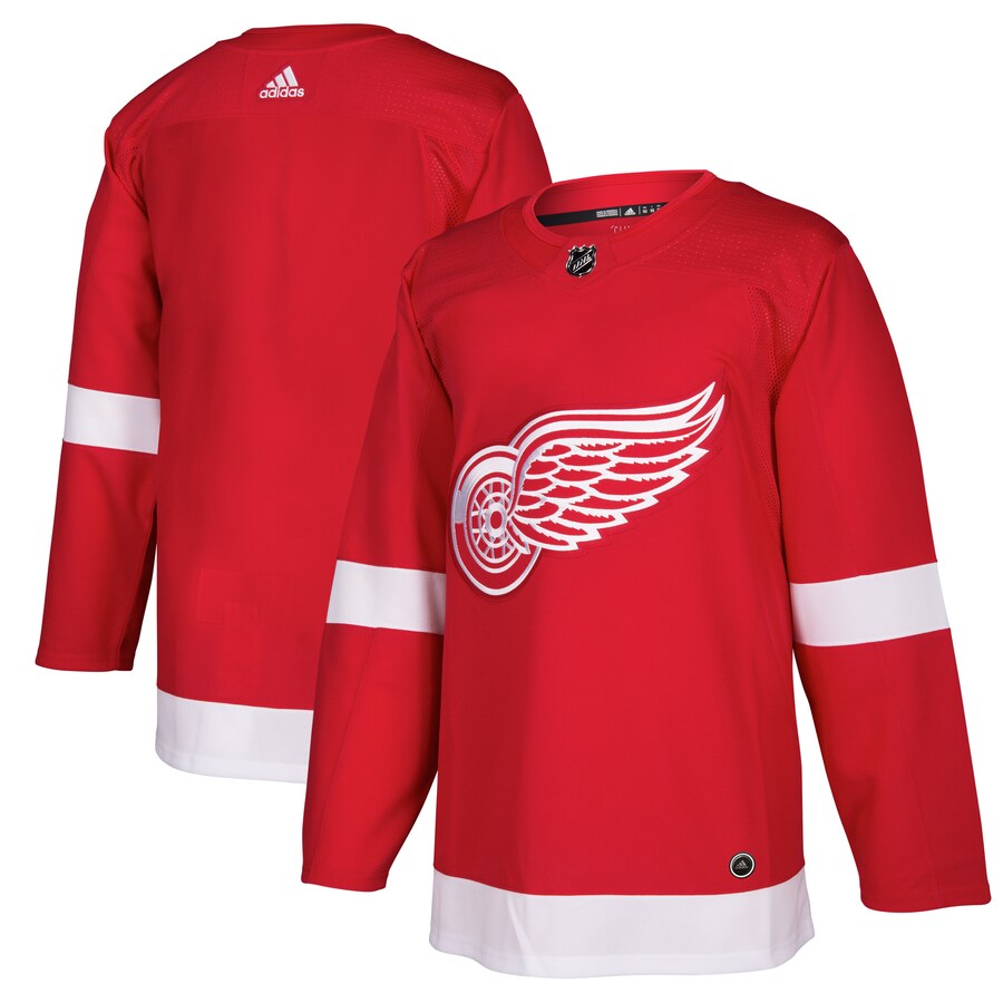 Men's Detroit Red Wings adidas Red Home Authentic Blank Jersey - Jersey