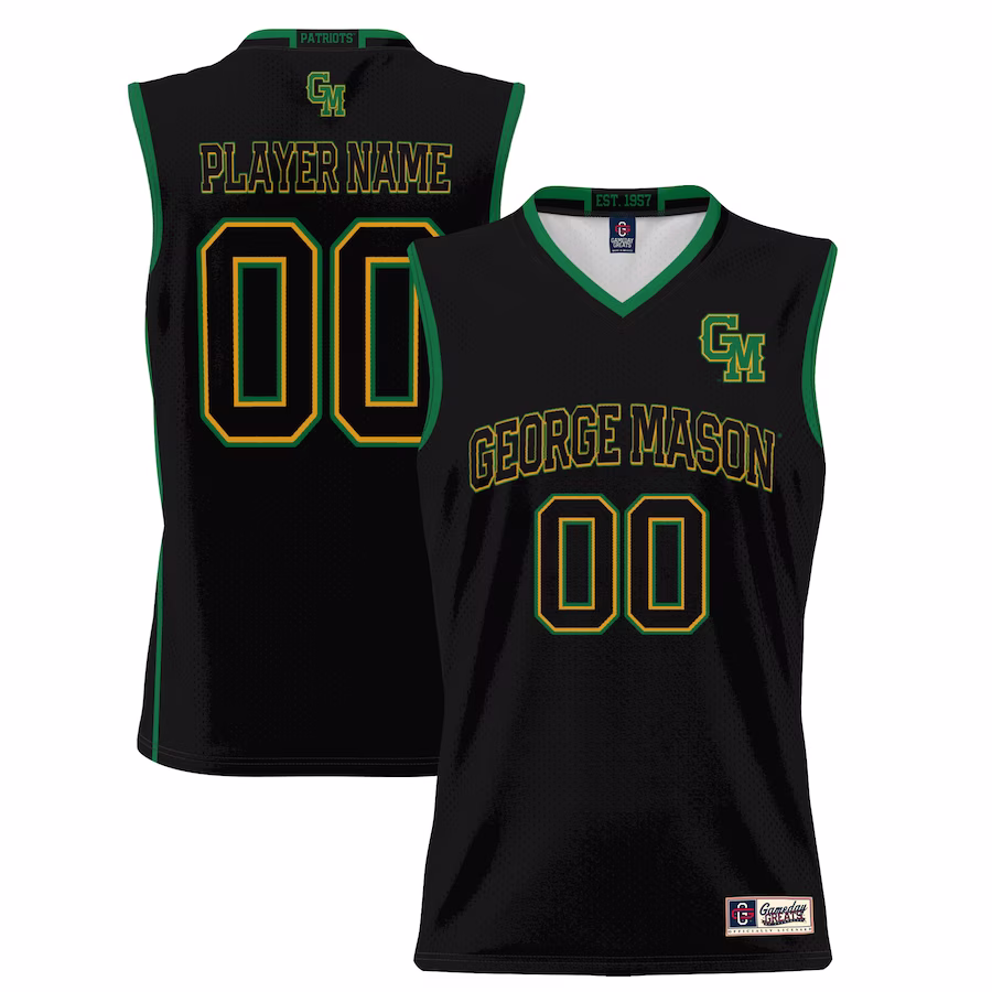 George Mason Patriots GameDay Greats Youth NIL Pick-A-Player Lightweight Basketball Jersey - Black - Jersey