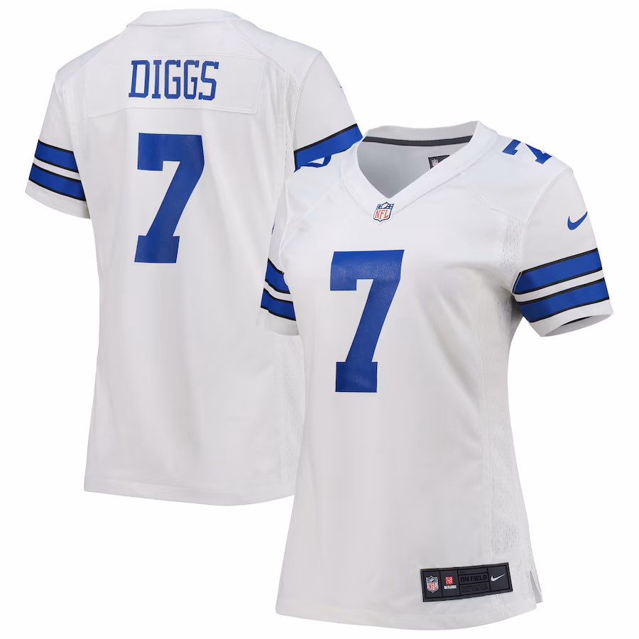 Women's Dallas Cowboys Trevon Diggs Nike White Game Jersey - Jersey
