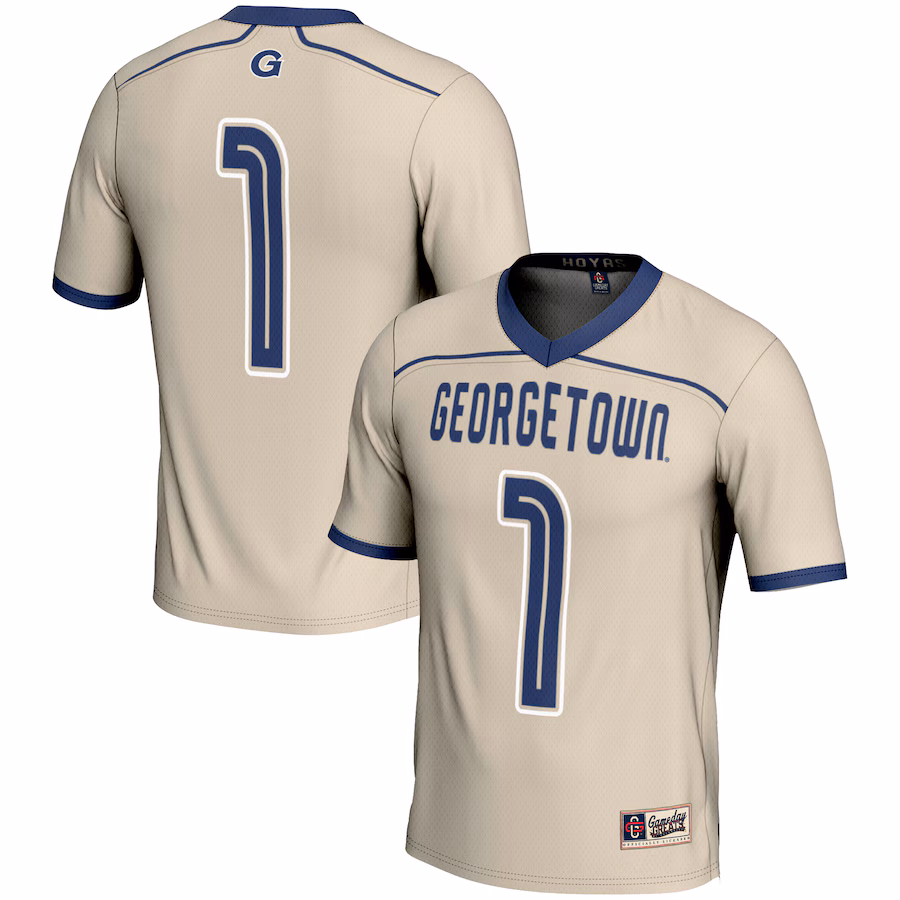 Men's GameDay Greats  Gray Georgetown Hoyas #1 Lightweight Lacrosse Jersey - Jersey