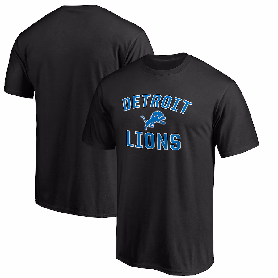 Men's Detroit Lions Black Victory Arch II T-Shirt - Jersey