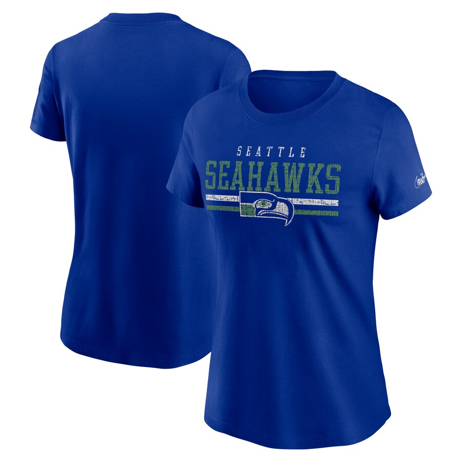 Women's Seattle Seahawks  Nike Royal Historic T-Shirt - Jersey