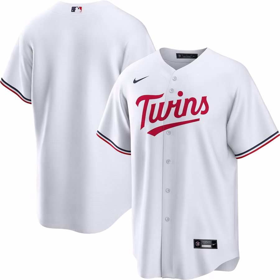 Men's Minnesota Twins Nike White Home Replica Team Jersey - Jersey
