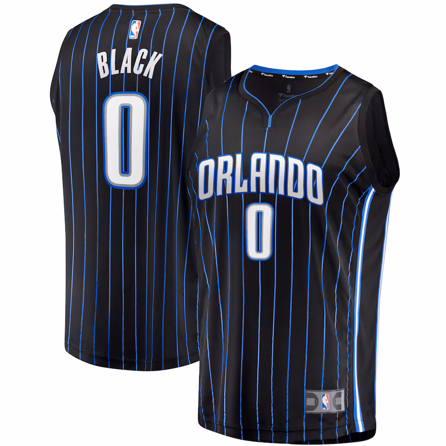 Youth Orlando Magic Anthony Black Fanatics Black Fast Break Replica Jersey - Icon Edition - Jersey