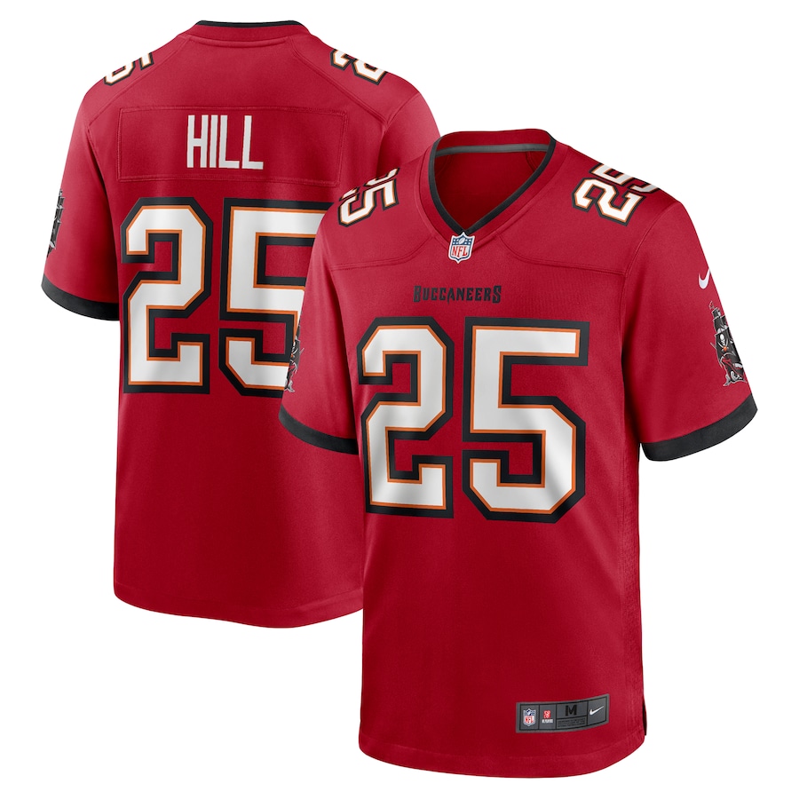 Men's Tampa Bay Buccaneers Troy Hill Nike Red Game Jersey - Jersey
